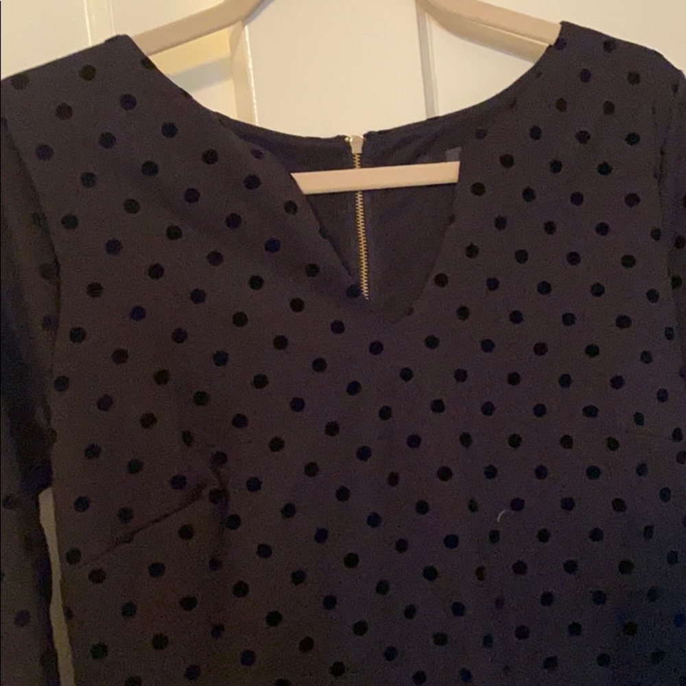 THE LIMITED LS Velvet Polkadot Dress - Picture 3 of 7